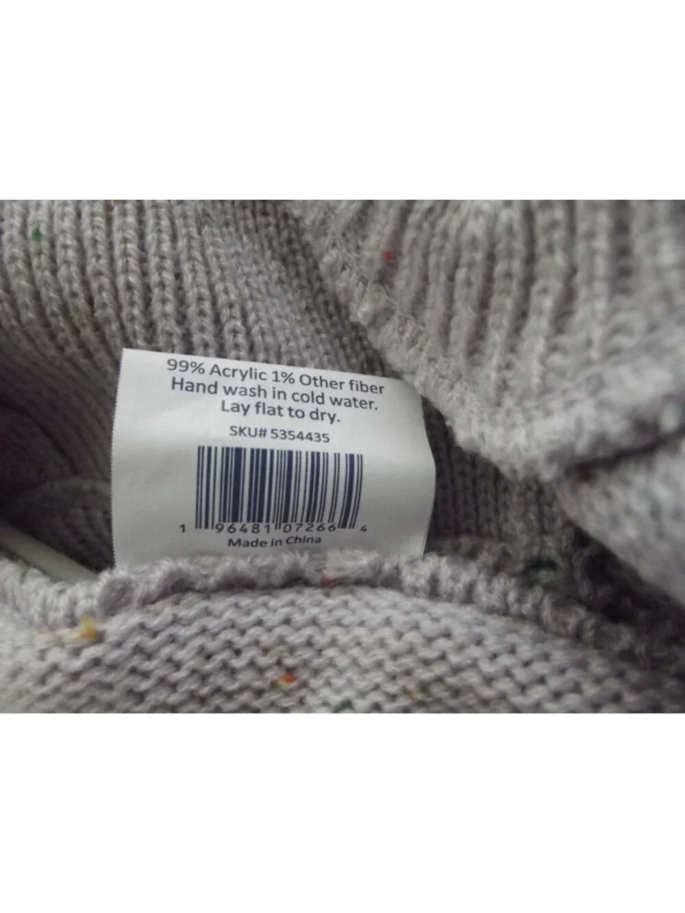 Top Paw Dog Sweater Size Medium Lavender Purple Speckled